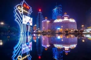 Vue la nuit sur Macao - Casinosansdepot.net