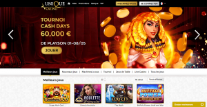 Unique Casino et ses quatre machines &agrave; sous les plus populaires
